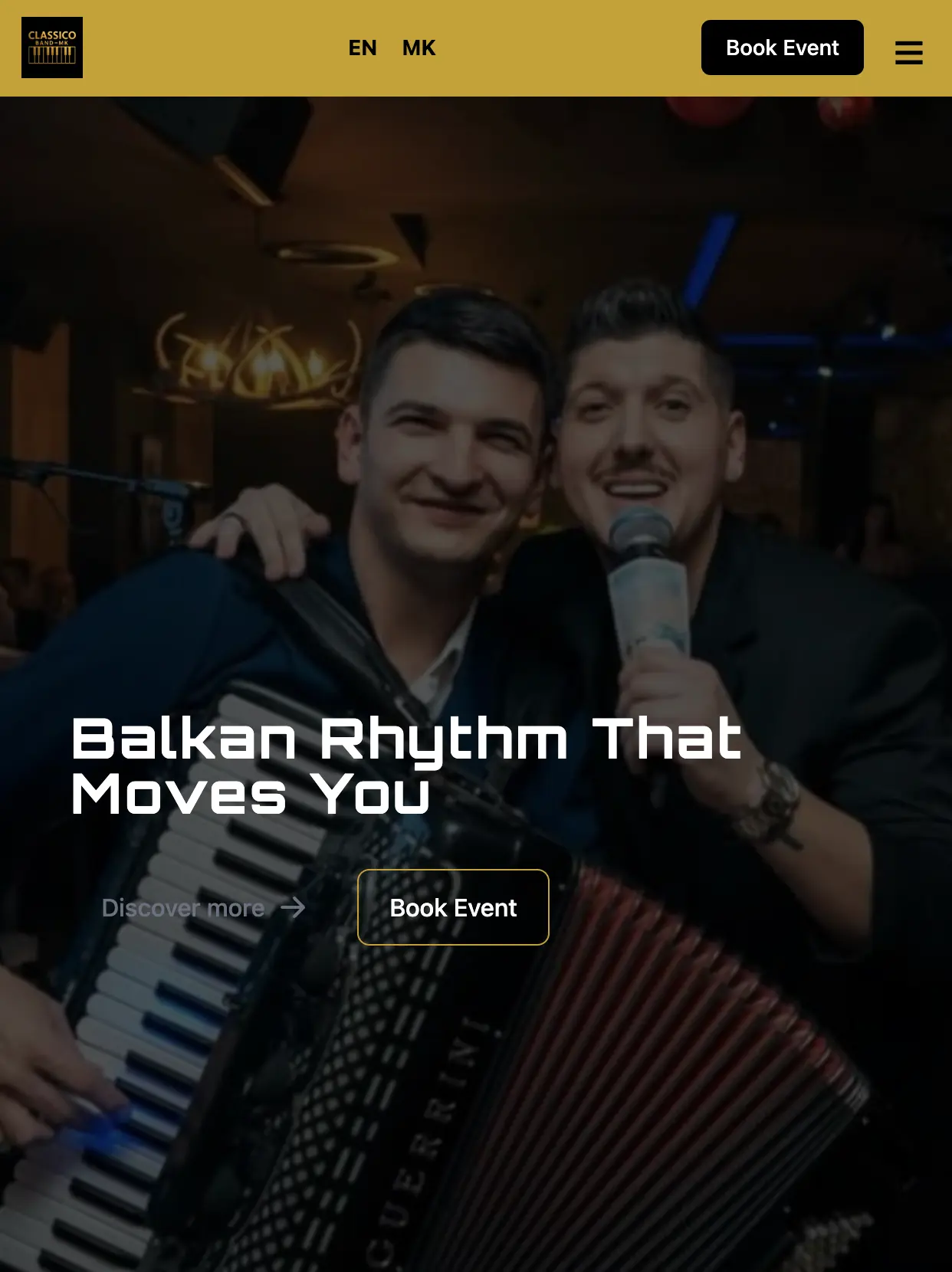 Music Band Website