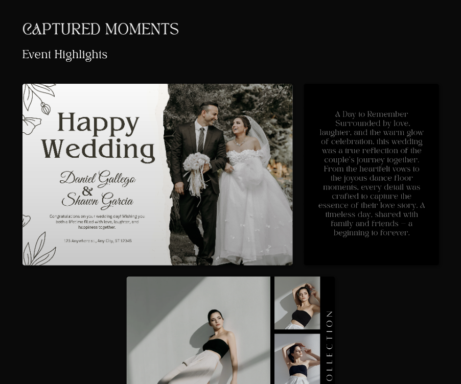 Photography Landing Page