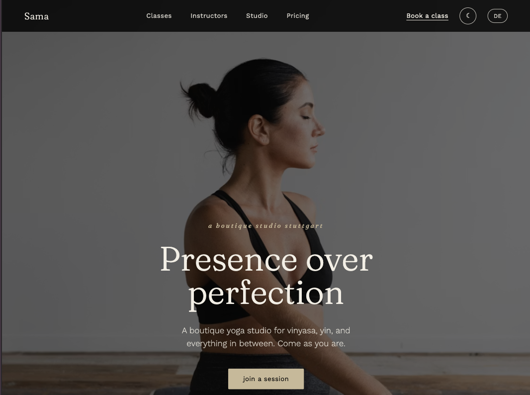 Fitness Landing Page