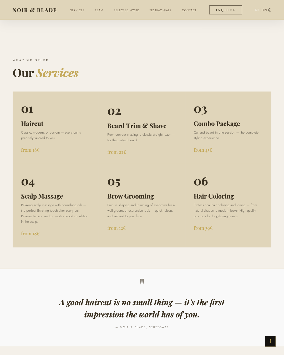 Services Section